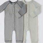 Pehr - Sailor Stripe Raglan Romper- Sea -6