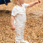 Short Sleeve Henley Romper - Copy Cat