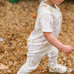 Short Sleeve Henley Romper - Copy Cat