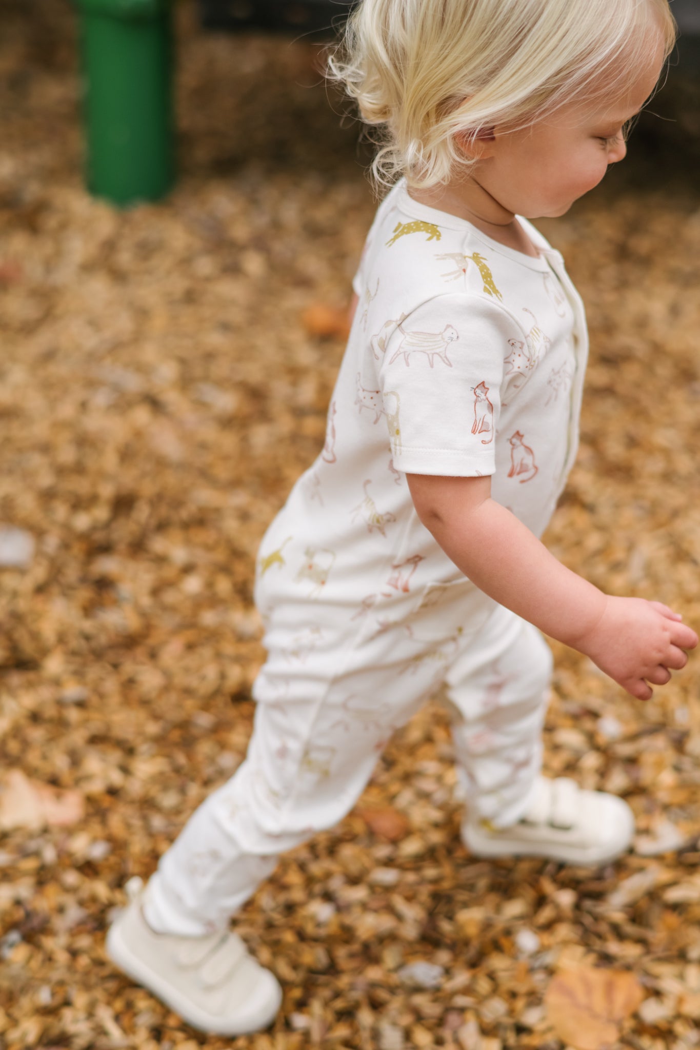 Short Sleeve Henley Romper - Copy Cat