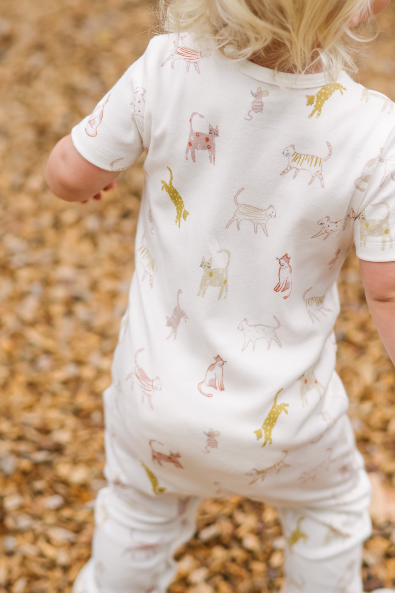 Short Sleeve Henley Romper - Copy Cat