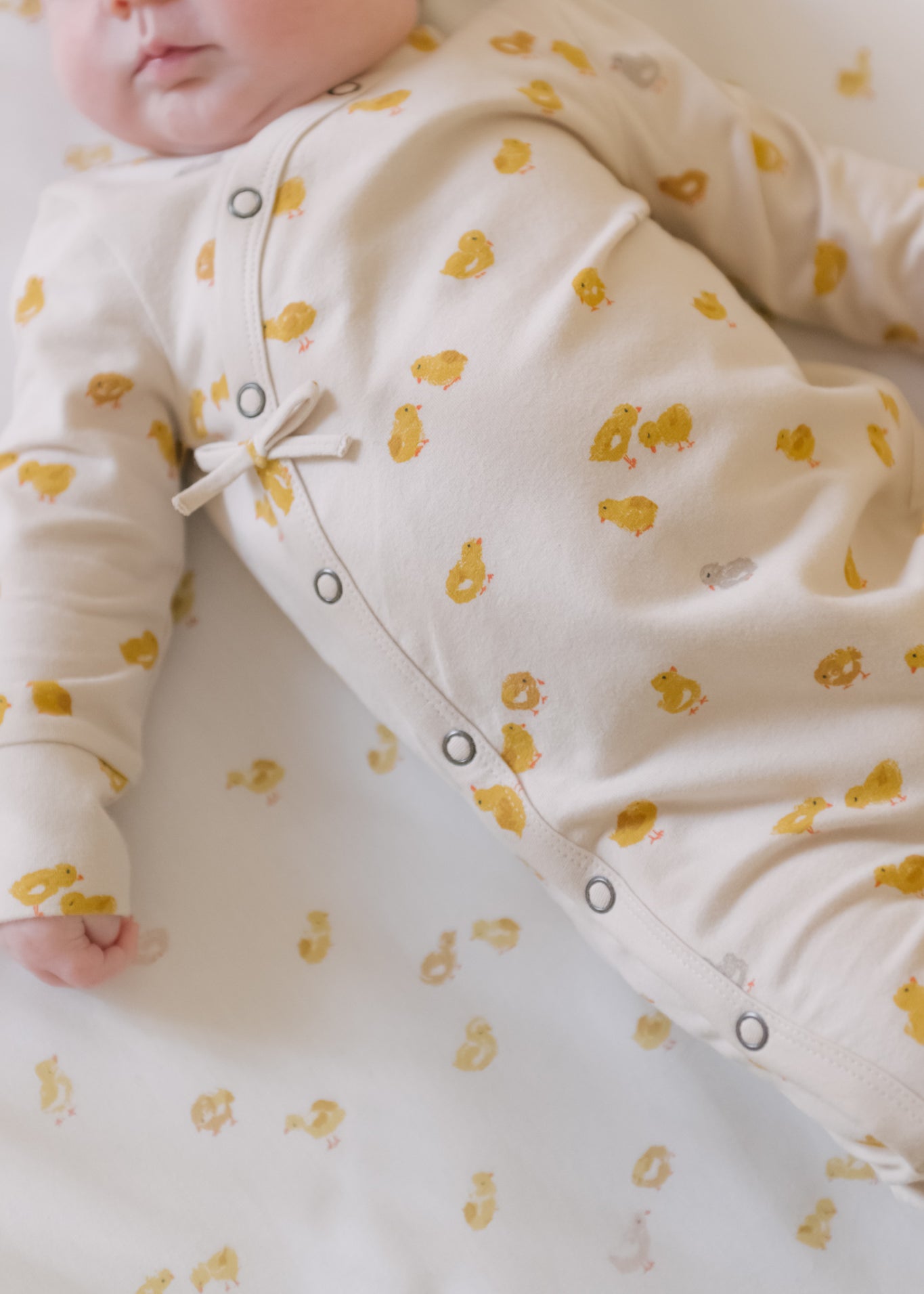Pehr-The Littles Kimono Romper-Cheerful Chick-Baby-3