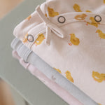 Pehr-The Littles Kimono Romper-Cheerful Chick-Newborn-4