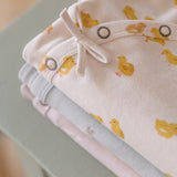 Pehr-The Littles Kimono Romper-Cheerful Chick-Newborn-4