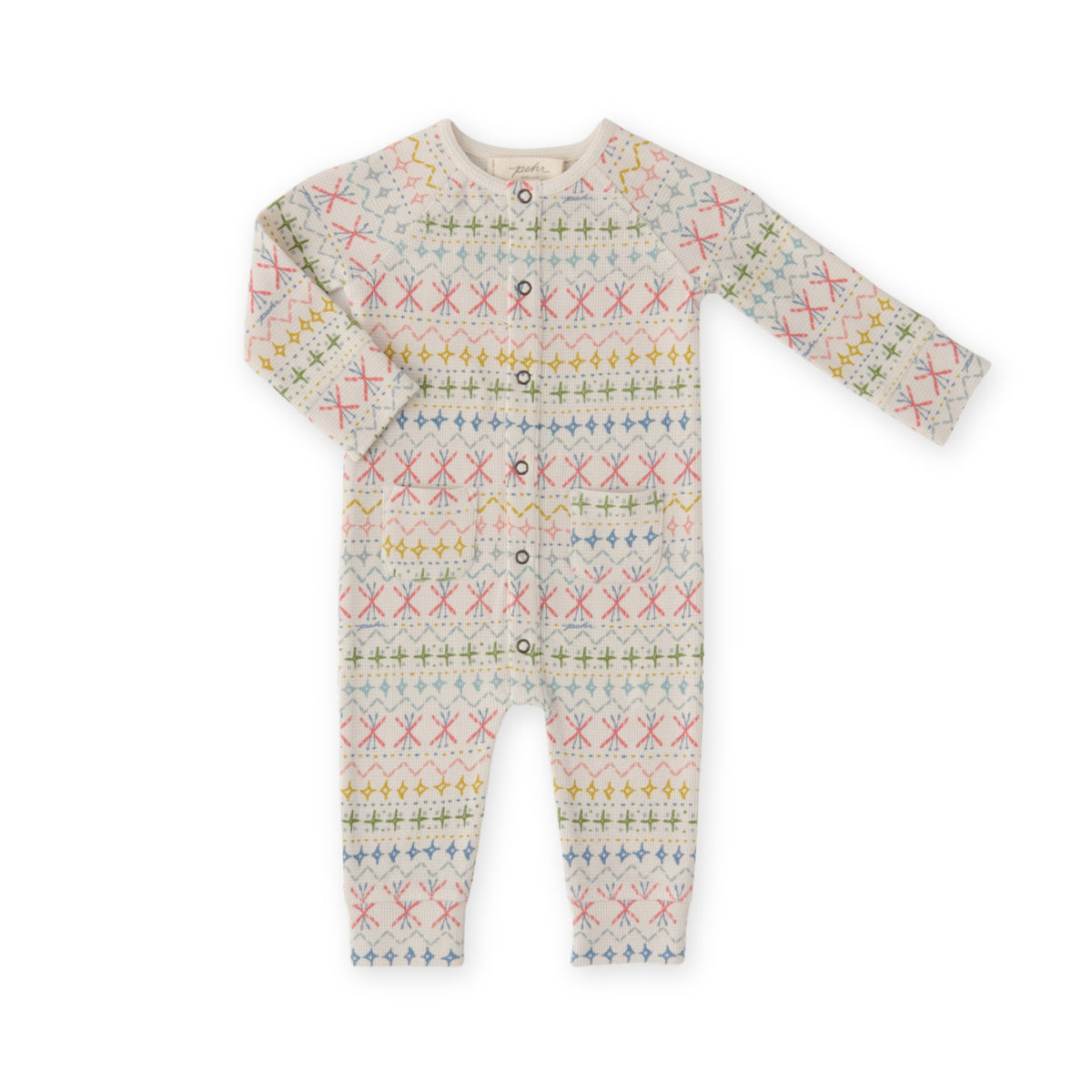 Petit Ski Raglan Romper - Snow Patrol- Front