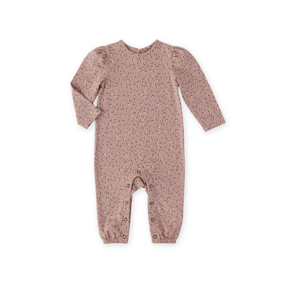 Essentials Romper - Spotted Pink- Front