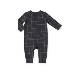 Essentials Henley Patch Pocket Romper - Criss Cross- Front