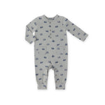 Essentials Henley Patch Pocket Romper - Tugboat- Front