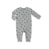 Essentials Henley Patch Pocket Romper - Tugboat- Front