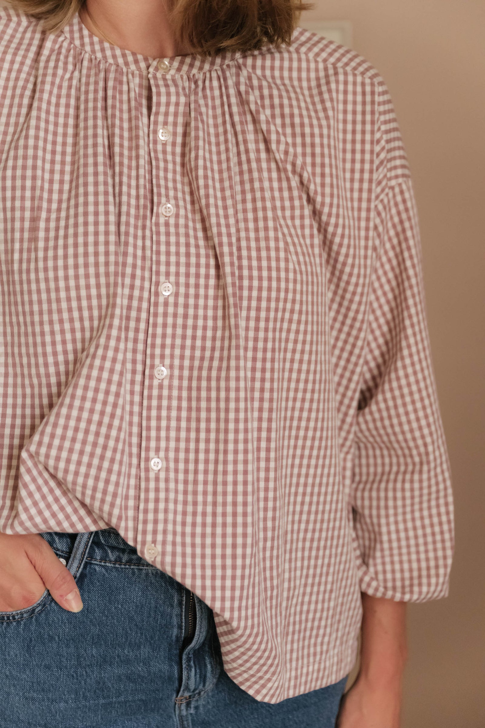 Gingham Women's Blouse