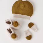 Pehr-Wool Knit Mitten-Ochre-2