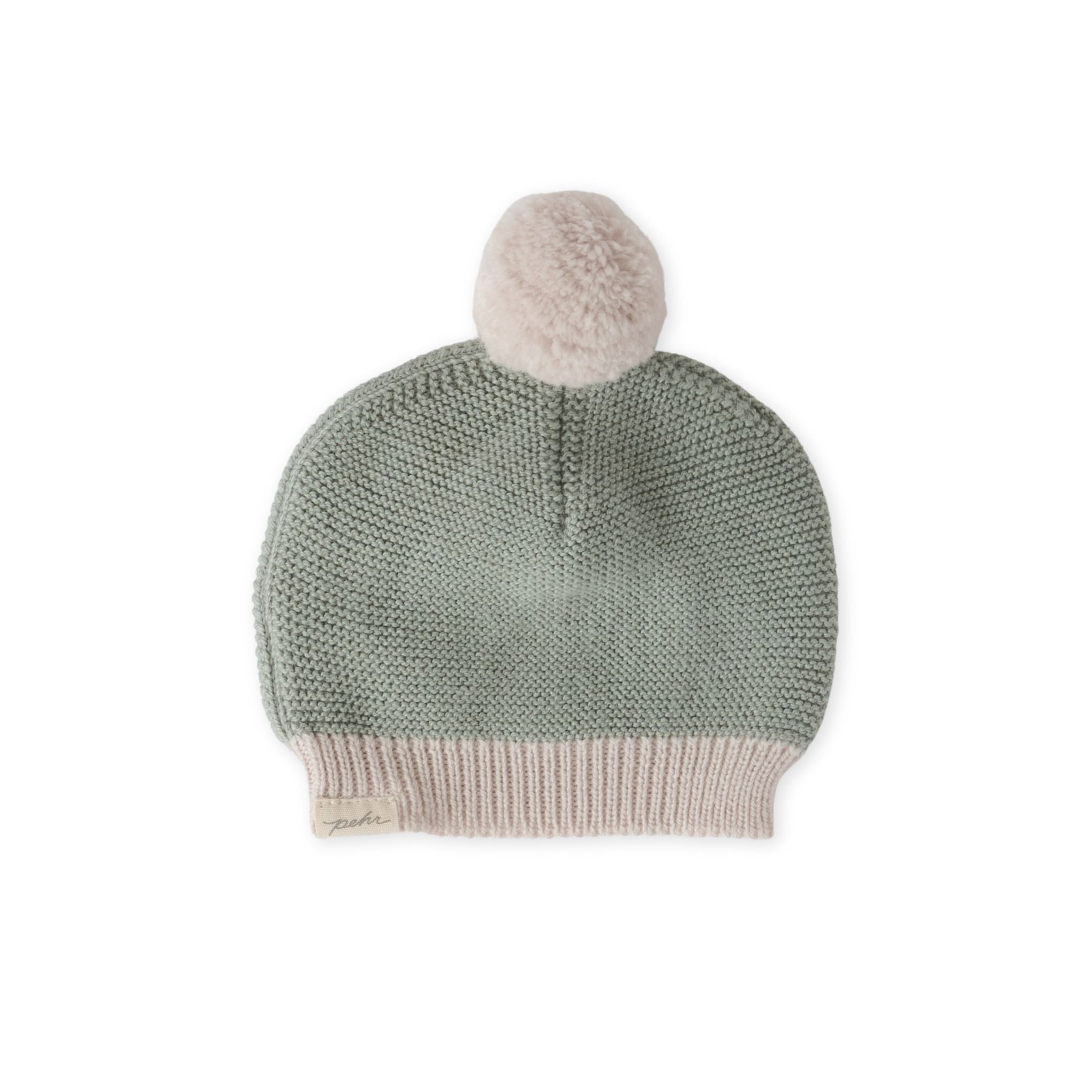 Pehr-Wool Knit Hat-Natural - Sage-3