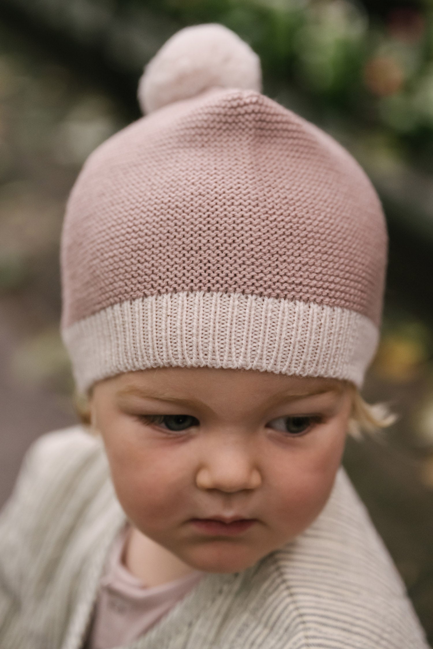 Pehr-Wool Knit Hat-Natural - Rose-4