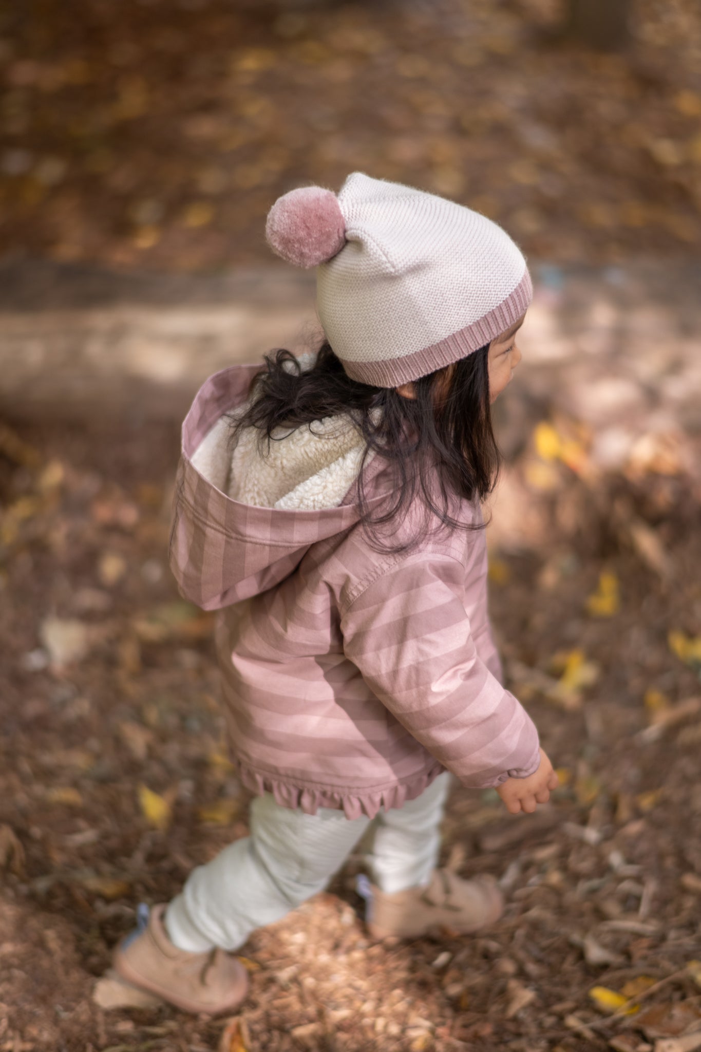 Pehr-Wool Knit Hat-Natural - Rose-3