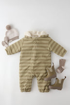 Wool Knit Hat - Portobello- Flat Lay with Pathfinder Boot and Storm Baby Suit