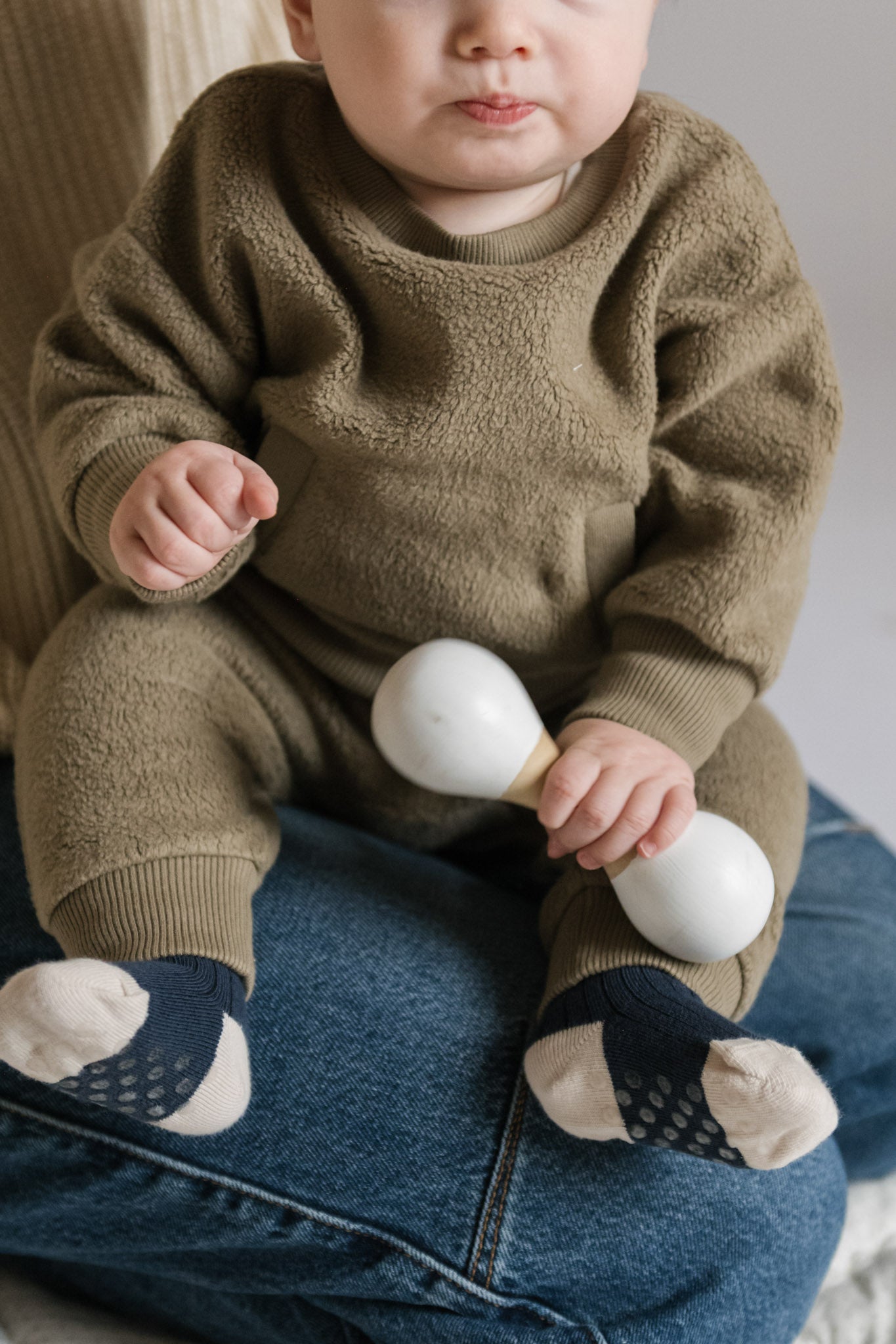 Pehr-Crew Socks with Grips 3 - Pack-Ink Set-4