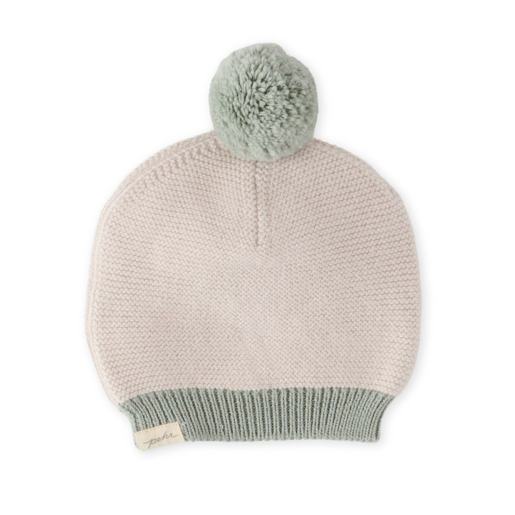 Pehr-Kids Wool Knit Hat-Natural - Sage-3