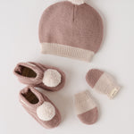 Pehr-Wool Knit Mitten-Rose-2