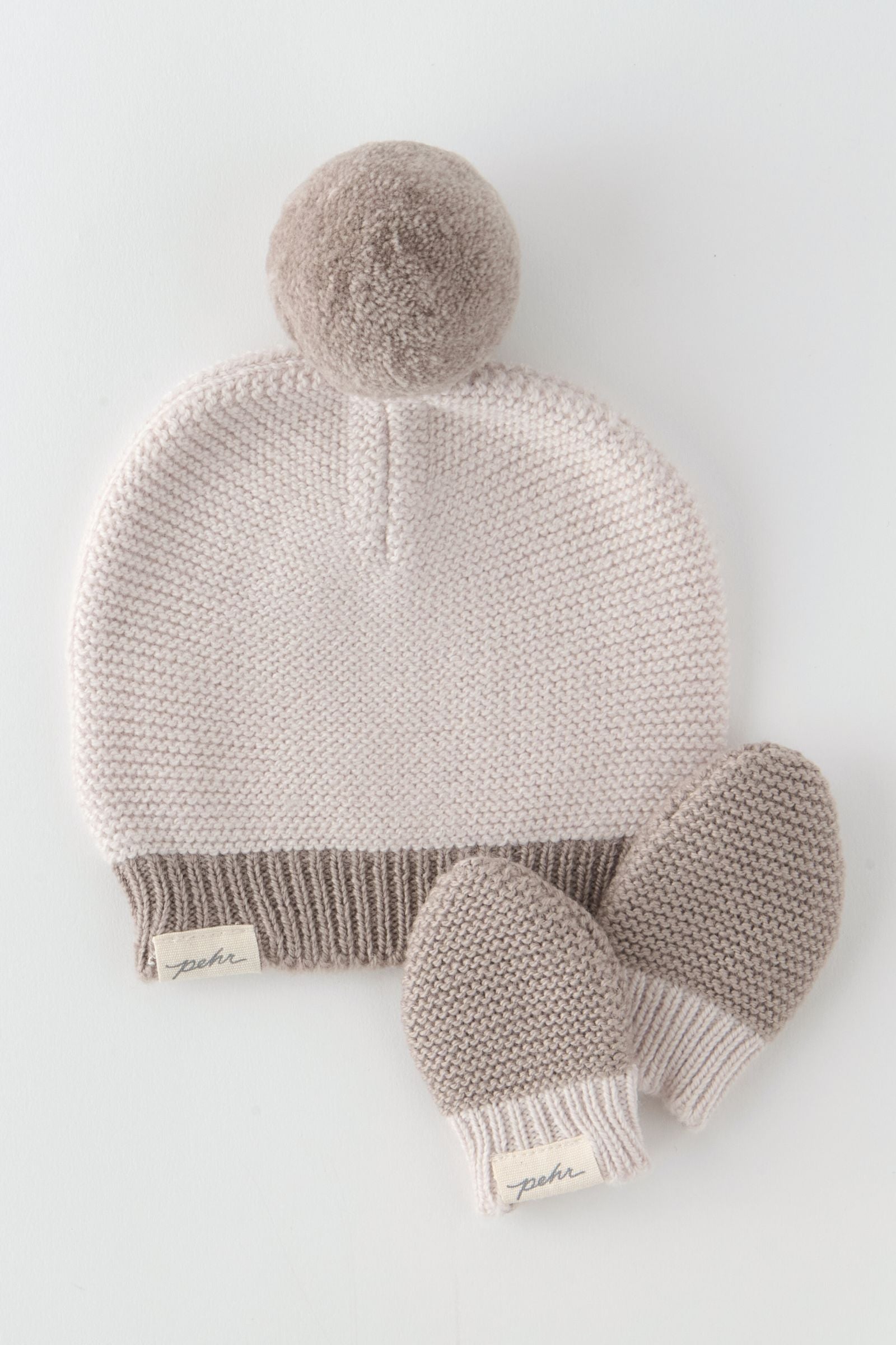 Pehr-Toddler Wool Knit Mittens-Portobello-6