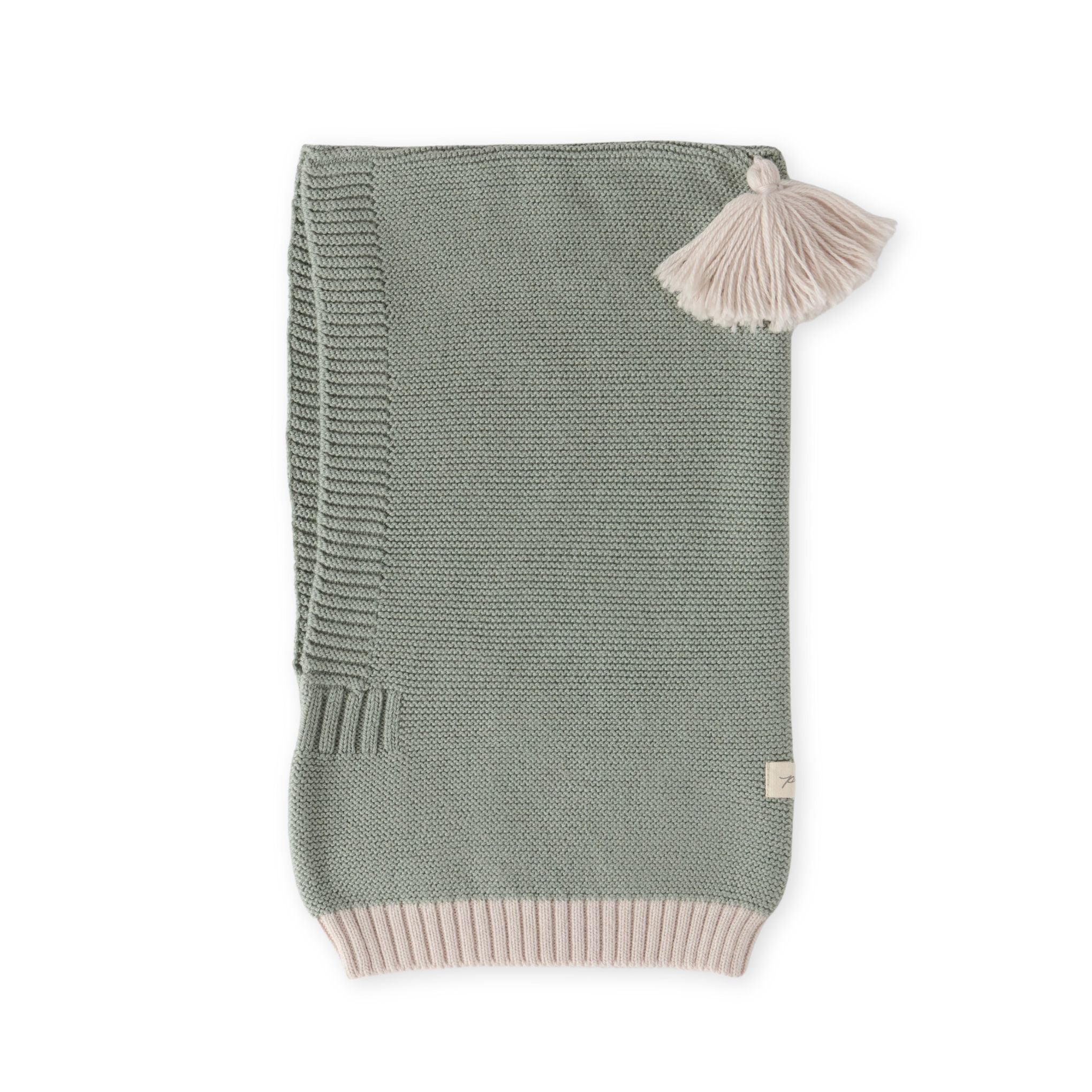 Pehr-Kids Wool Knit Balaclava-Sage-1