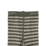 Pehr-Striped Ribbed Tights-Sage - Juniper Stripe-4