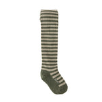 Pehr-Striped Ribbed Tights-Sage - Juniper Stripe-1