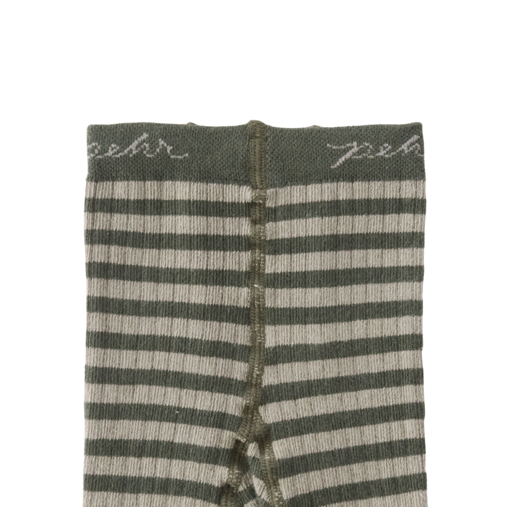 Pehr-Kids Striped Ribbed Tights-Sage - Juniper Stripe-3