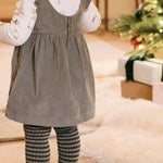 kids striped ribbed tights sage juniper stripe pehr 3