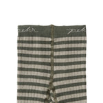 kids striped ribbed tights sage juniper stripe pehr 1