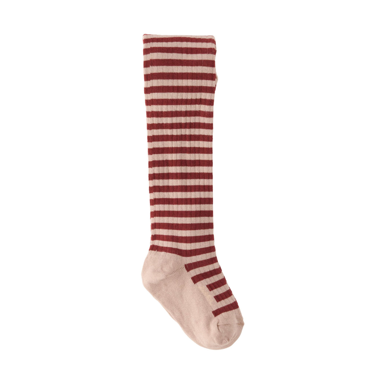 kids striped ribbed tights soft peony mulberry stripe in reds pattern pehr 1