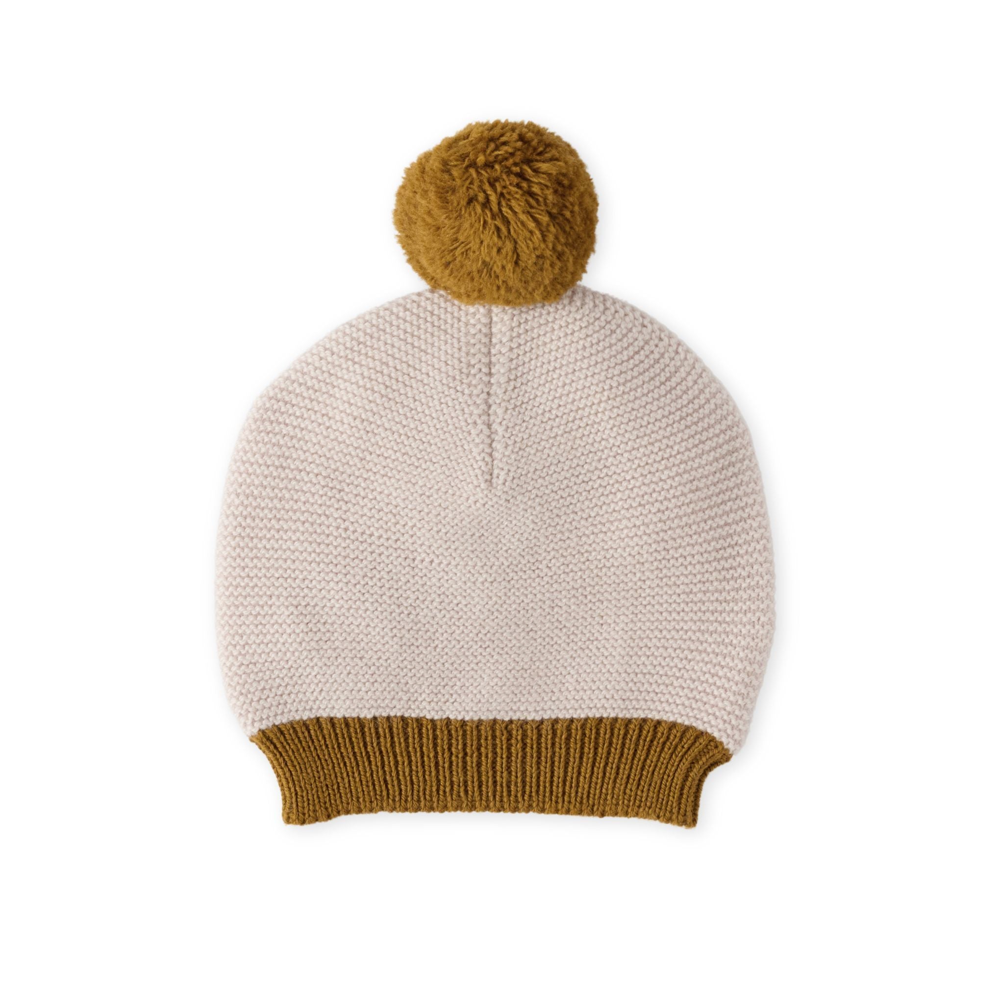 Pehr-Toddler Wool Knit Hat-Natural - Ochre-1