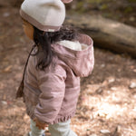 Pehr-Toddler Wool Knit Hat-Natural - Rose-5