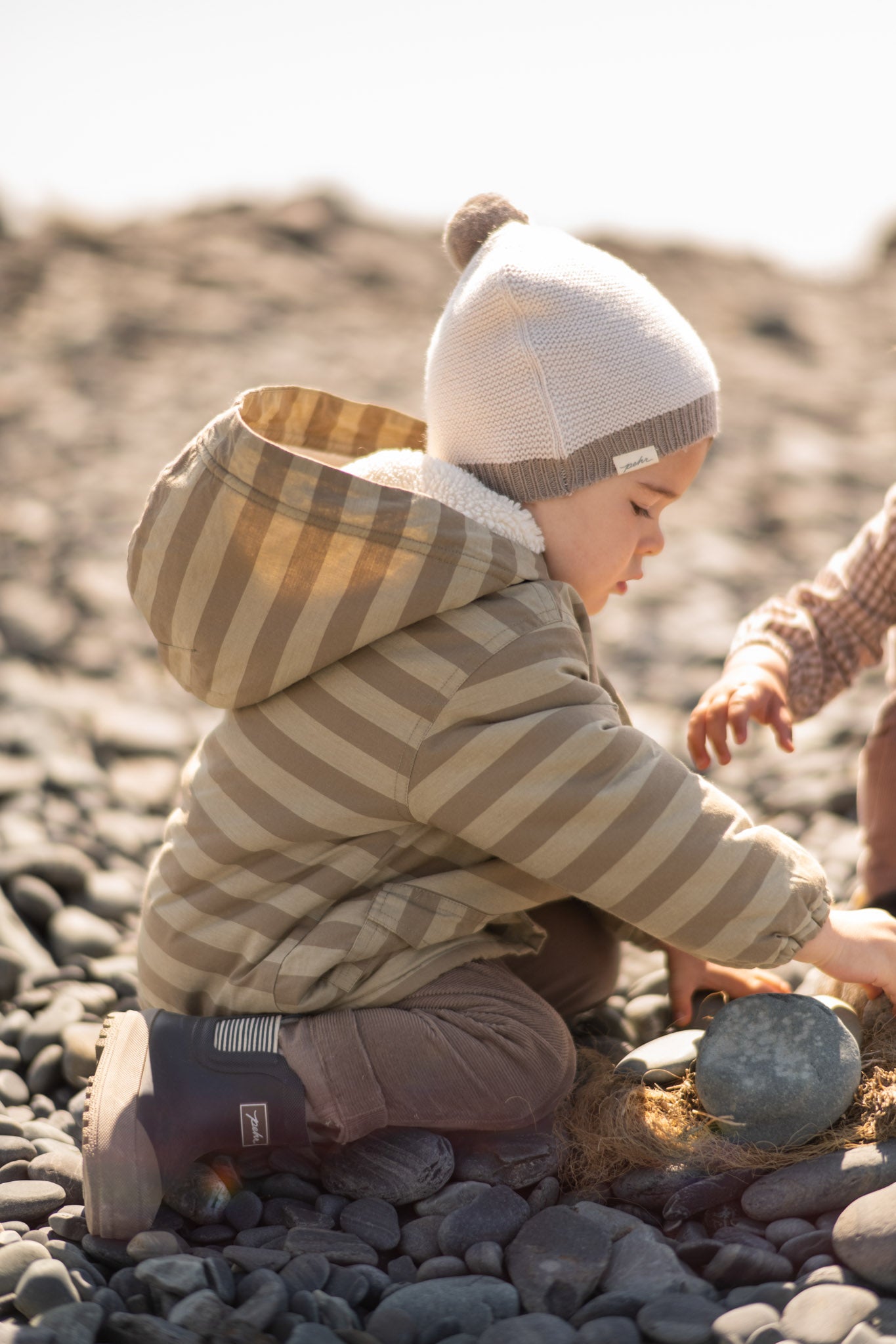 Pehr-Toddler Wool Knit Hat-Natural - Portobello-4
