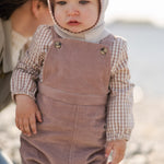 Toddler Wool Knit Balaclava - Natural - Rose