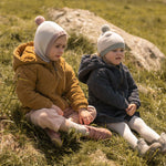 Toddler Wool Knit Balaclava - Natural - Rose