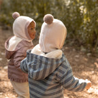 Toddler Wool Knit Balaclava - Natural - Portobello- On Toddlers- Storm Outerwear