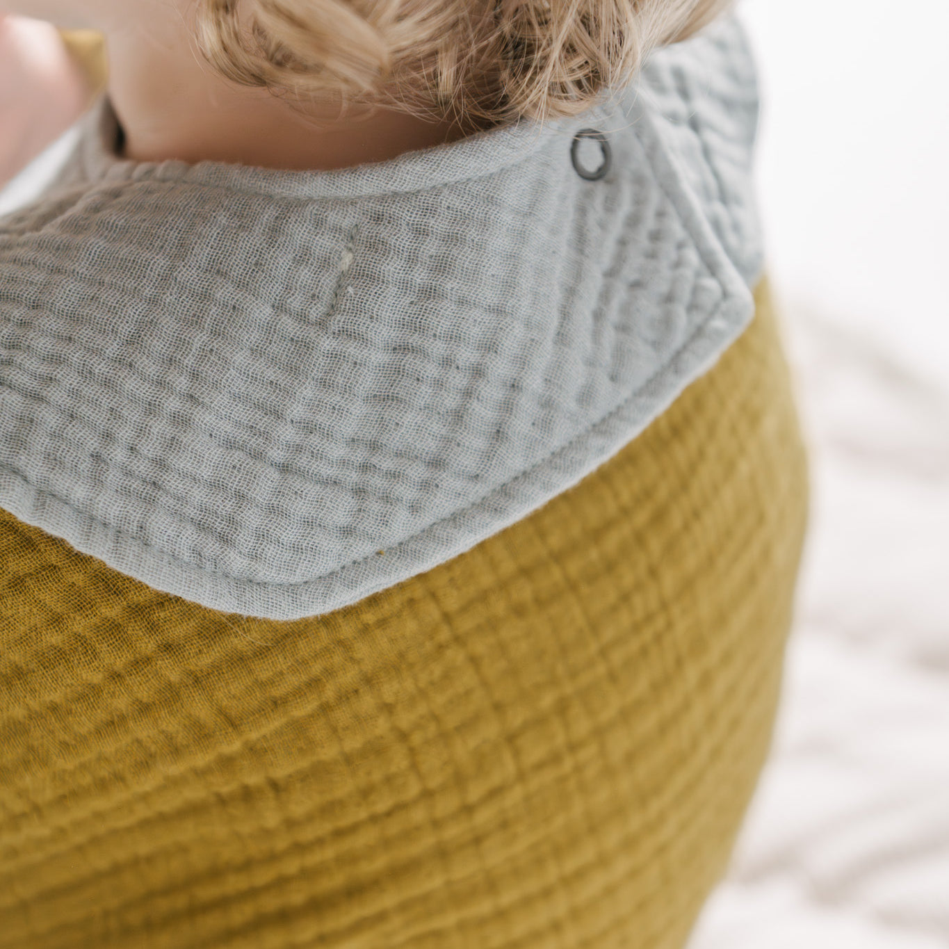 Pehr-Muslin Gauze Bib Set of 2 - Dijon & Puddle - Baby - 4