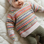 Knit Mittens - Alpine Fair Isle-On Baby- Colorful Knit- Matching Sweater