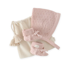Pehr-Dotty Knit Gift Set-Soft Peony-Newborn-1