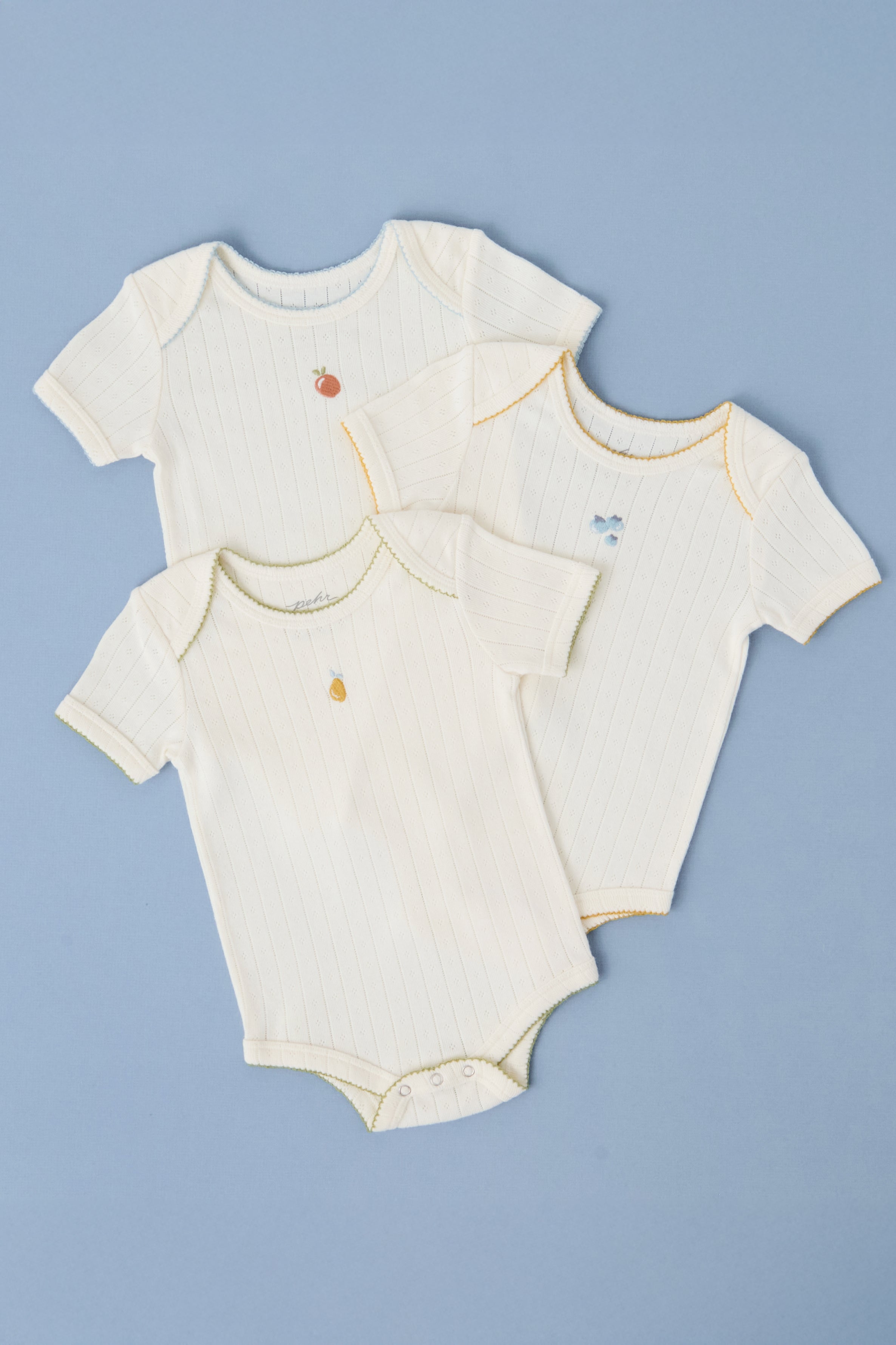 Petit Pehr Pointelle One-Piece 3-Pack - Fruits