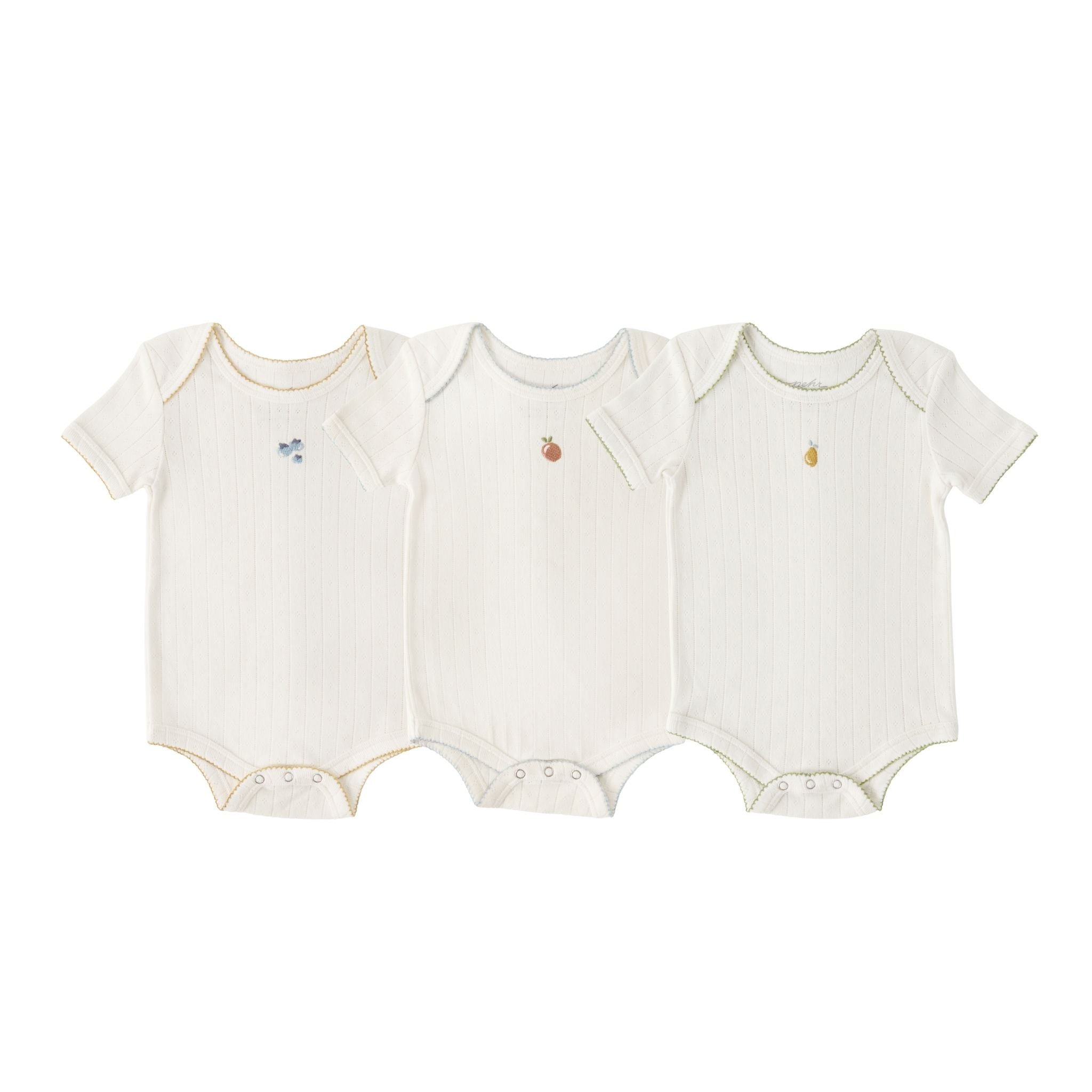 Petit Pehr Pointelle One-Piece 3-Pack - Fruits