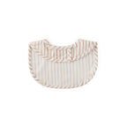baby water repellent everyday essential baby bib stripes away rose pink pehr 4