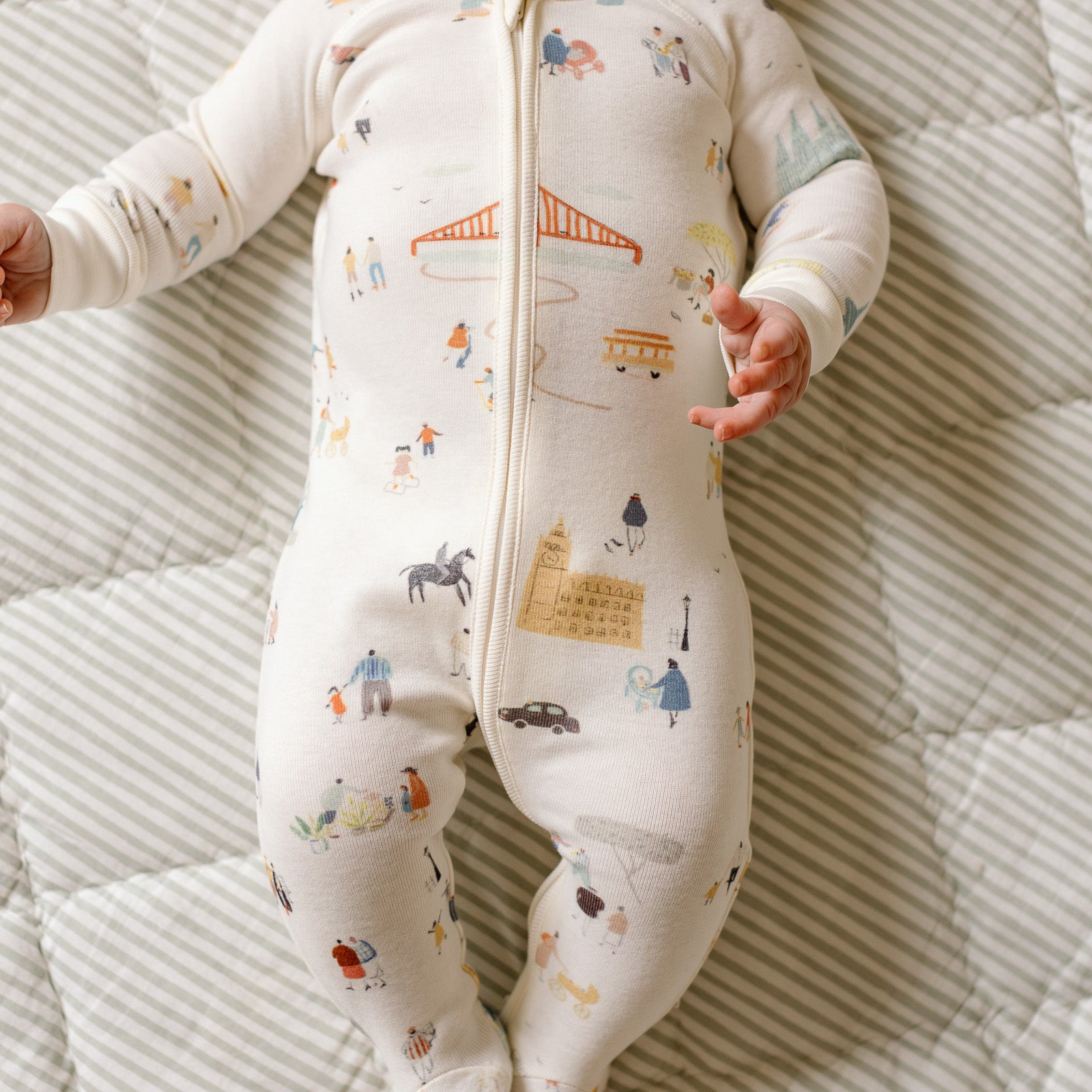 Pehr-Ribbed Baby Sleeper-Explore the World-2