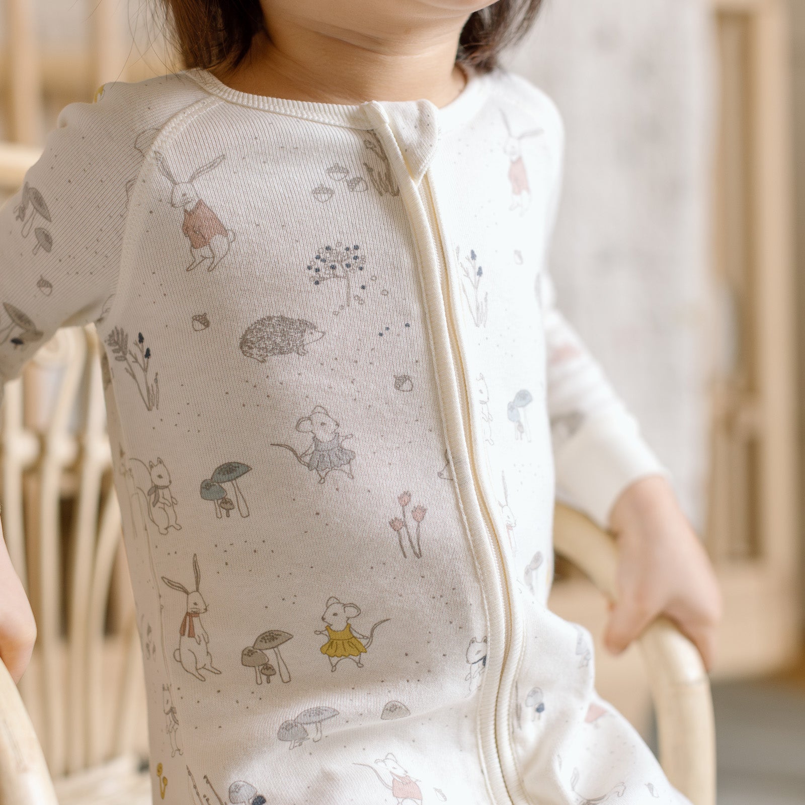 Pehr-Ribbed Baby Footless Sleeper-Magical Forest 12 - 18 mos.-2