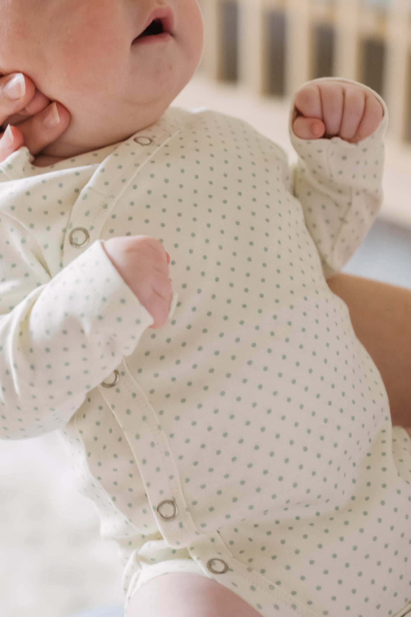 Kimono One-Piece - Pin Dot Sea