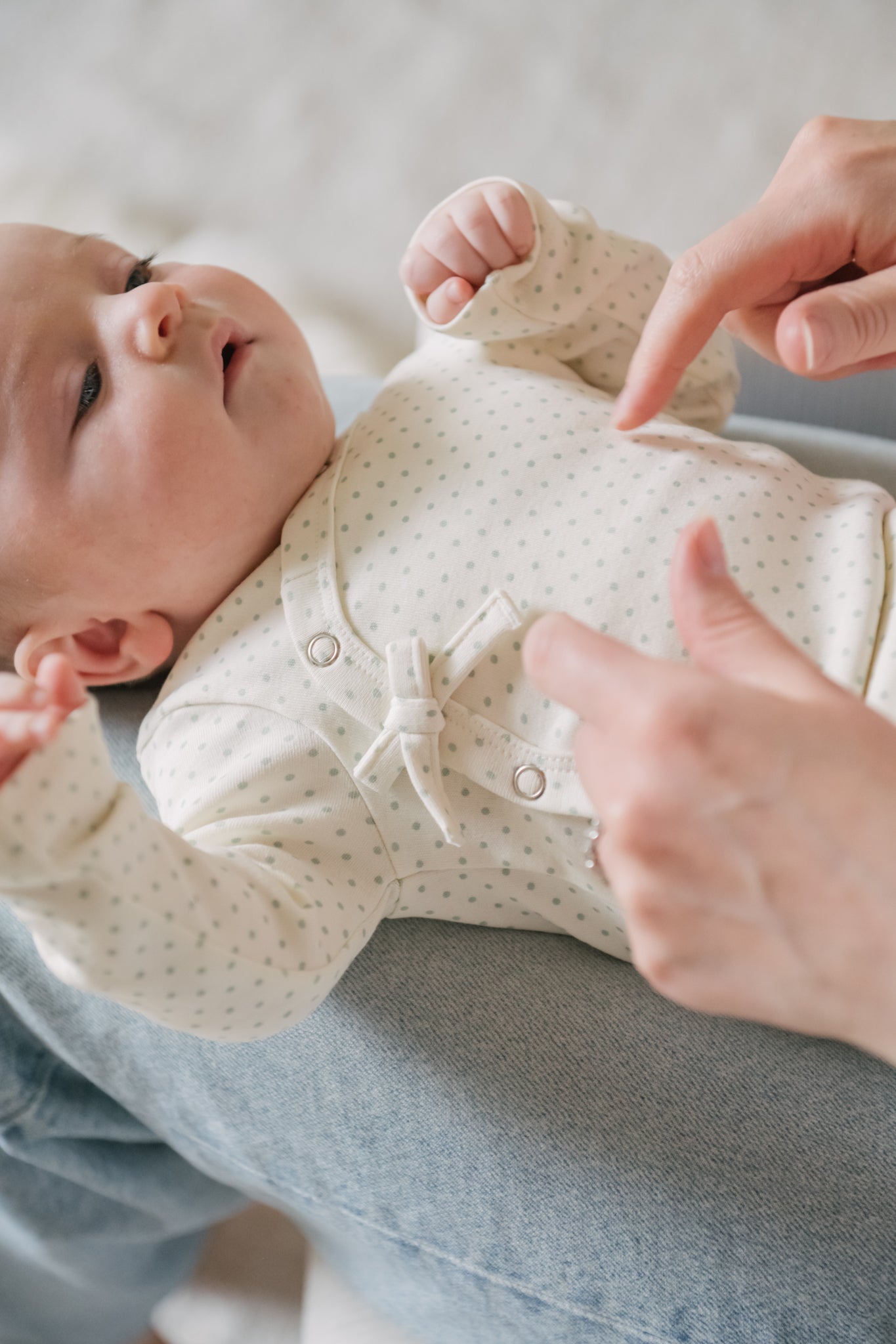 Kimono One-Piece - Pin Dot Sea