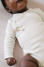 kimono one piece pin dot peony pehr