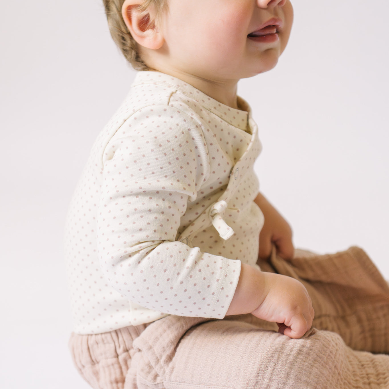 kimono one piece pin dot peony pehr