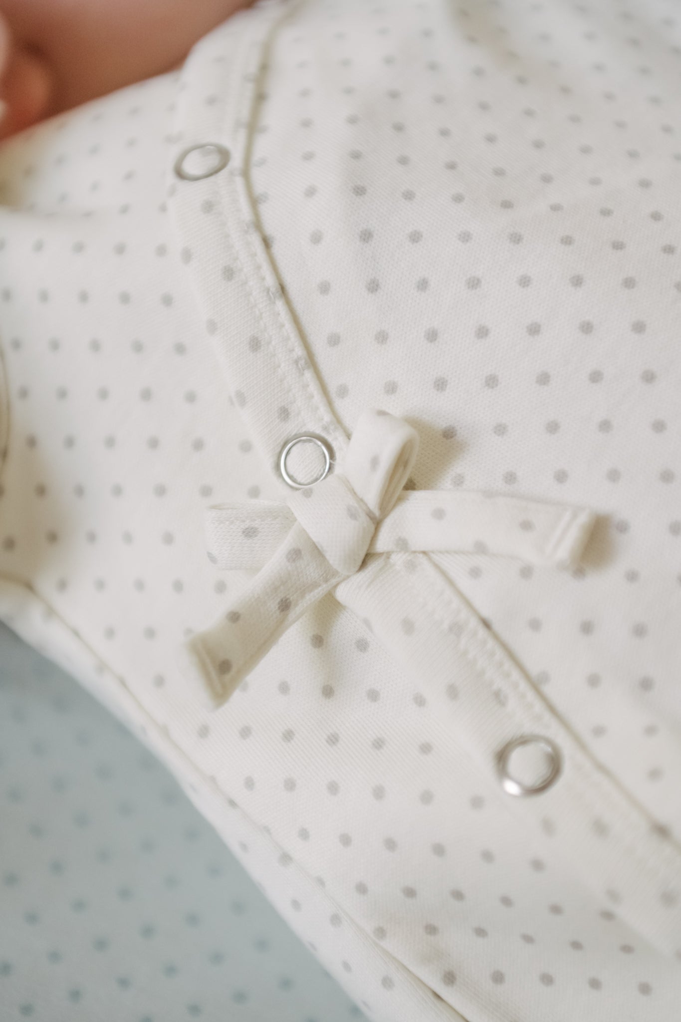 kimono one piece pin dot pebble pehr