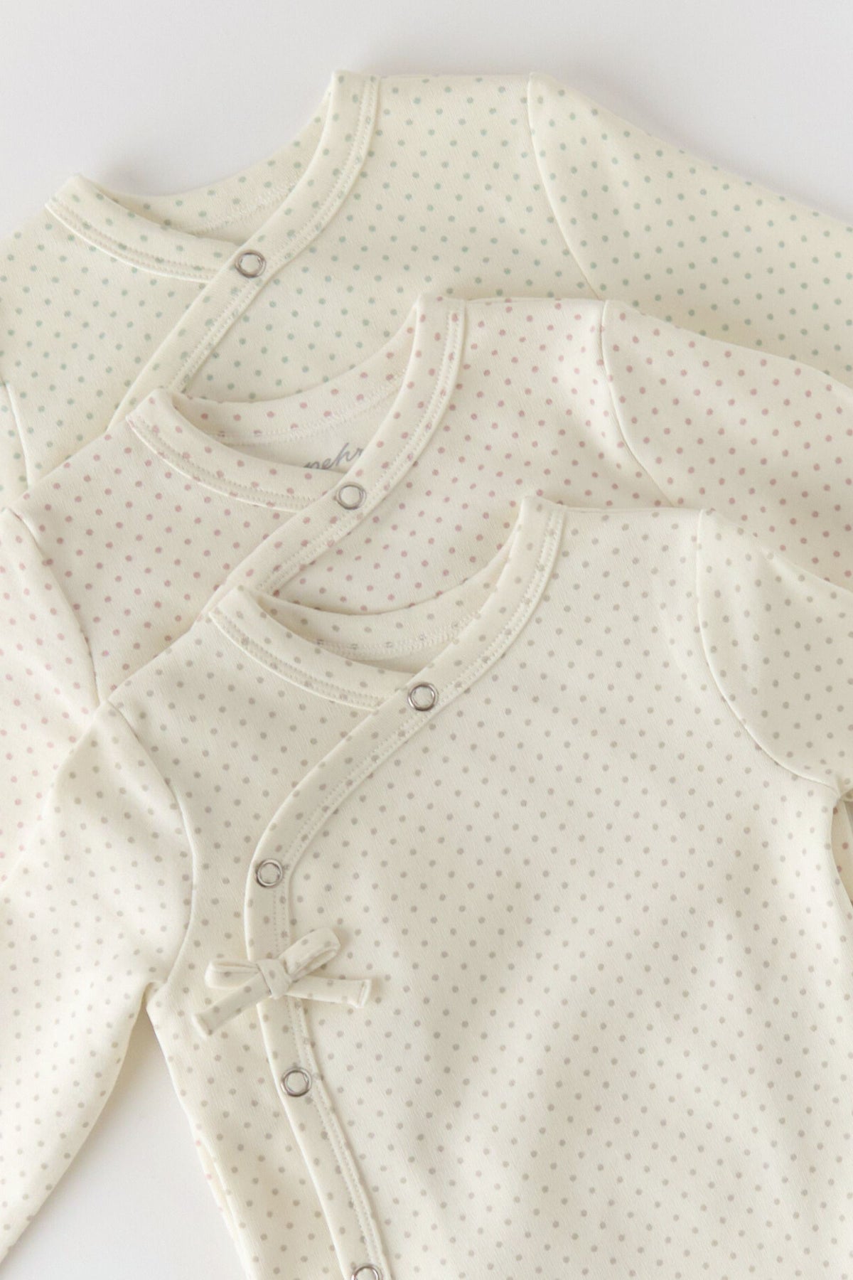 kimono one piece pin dot pebble pehr
